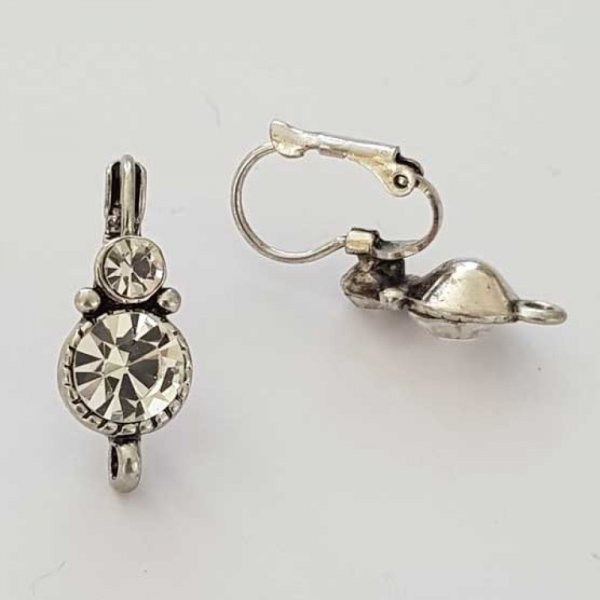 Support Boucle d'oreille Dormeuse N&deg;104 x 1 Paire Argent