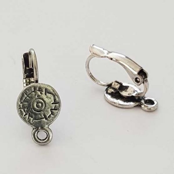 Support Boucle d'oreille Dormeuse N&deg;106 x 1 Paire Argent