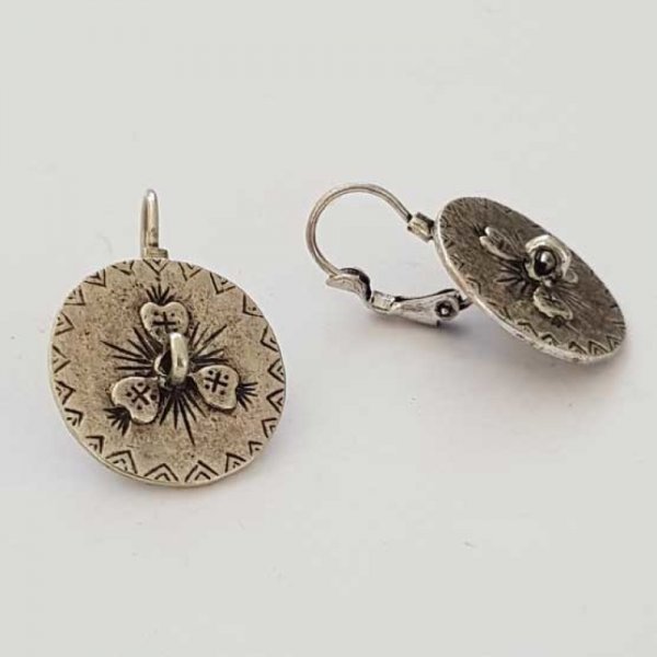 Support Boucle d'oreille Dormeuse N&deg;119 x 1 Paire Argent