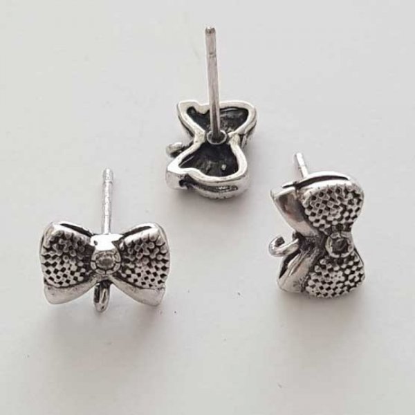 Support Boucle d'oreille Puce N&deg;03 Argent