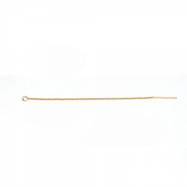 Support boucle d'oreille N&deg;27 Chaine plaqu&eacute; Or