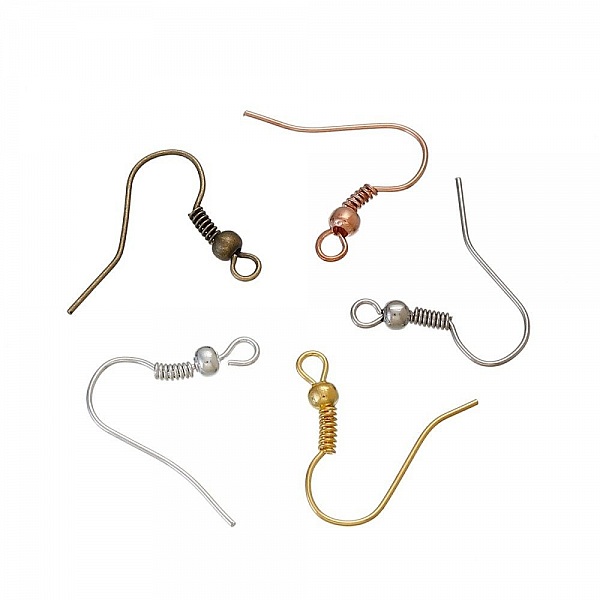 Support boucle d'oreille Hame&ccedil;on N&deg;23 Mixte x 125 paires.