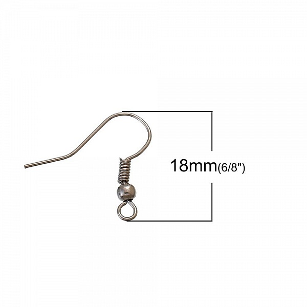 Support boucle d'oreille Hame&ccedil;on N&deg;23 Mixte x 125 paires.