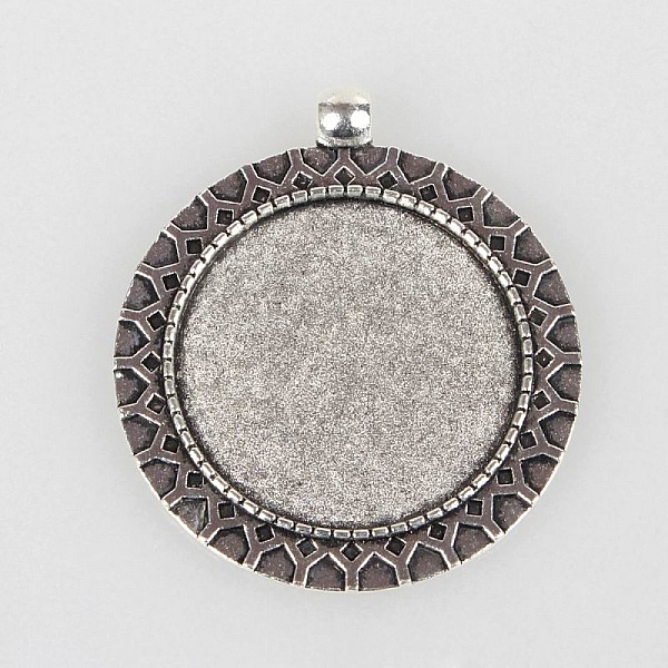 Support cabochon de 30 mm argent, pendentif cabochon 51AS