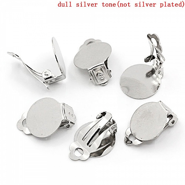 Supports Boucles d'oreilles Clips Plateau N&deg;01 x 20 Paires
