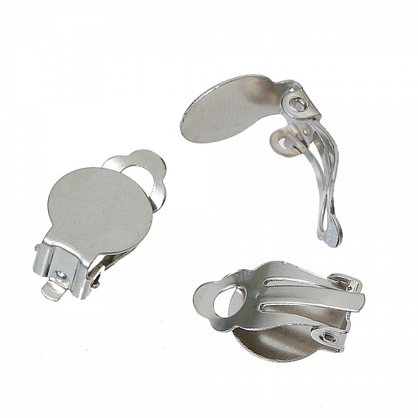 Supports Boucles d'oreilles Clips Plateau N&deg;04 x 15 Paires
