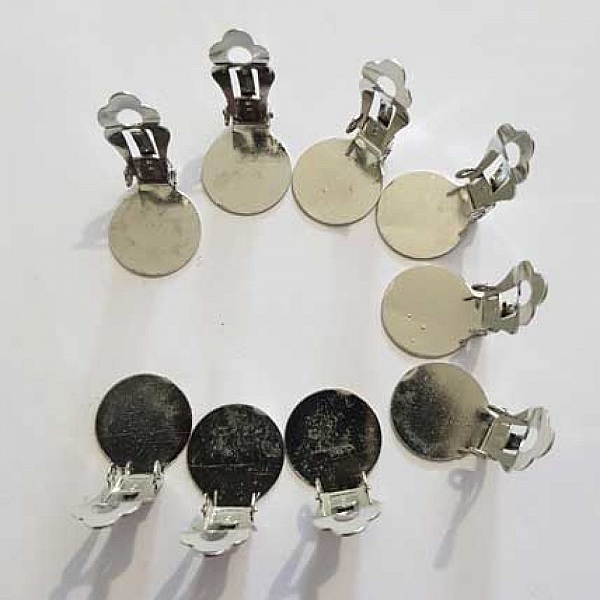 Supports Boucles d'oreilles Clips Plateau N&deg;01 2&eacute;me Choix x 10 Paires