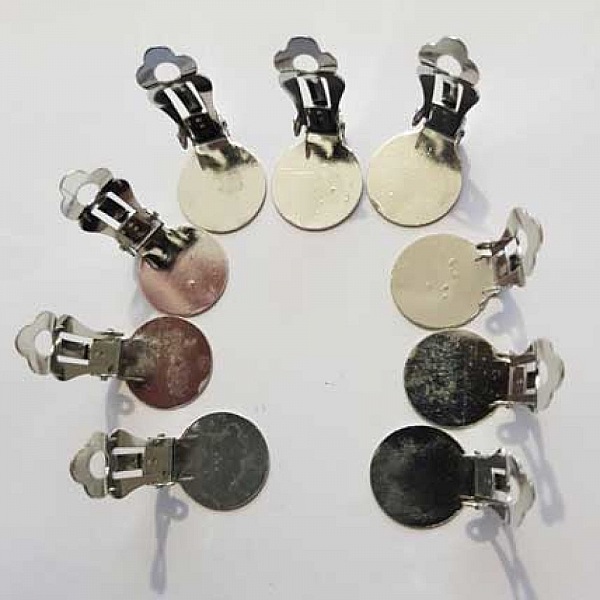 Supports Boucles d'oreilles Clips Plateau N&deg;01 2&eacute;me Choix x 10 Paires