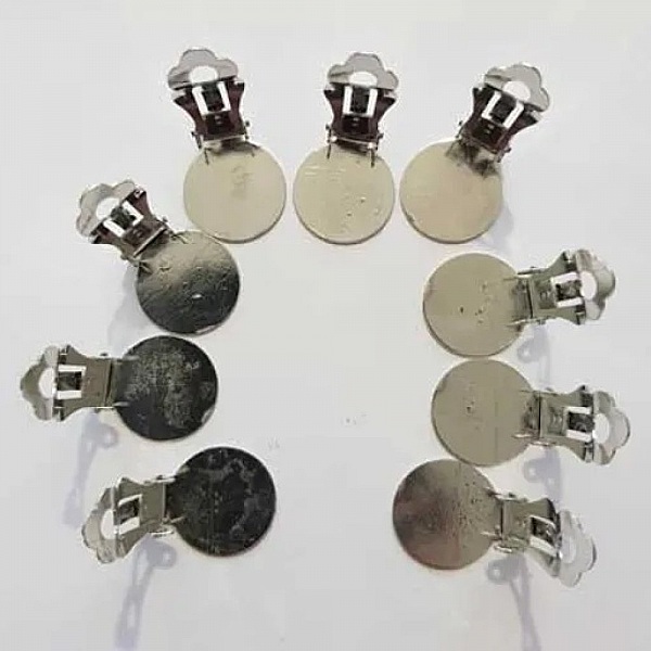 Supports Boucles d'oreilles Clips Plateau N&deg;01 2&eacute;me Choix x 20 Paires