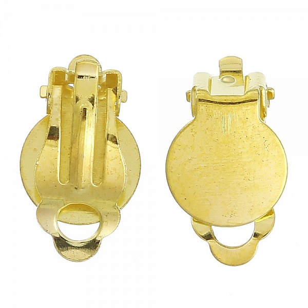 Supports Boucles d'oreilles Clips Plateau N&deg;04 x 10 Paires