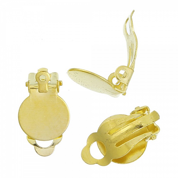 Supports Boucles d'oreilles Clips Plateau N&deg;04 x 10 Paires