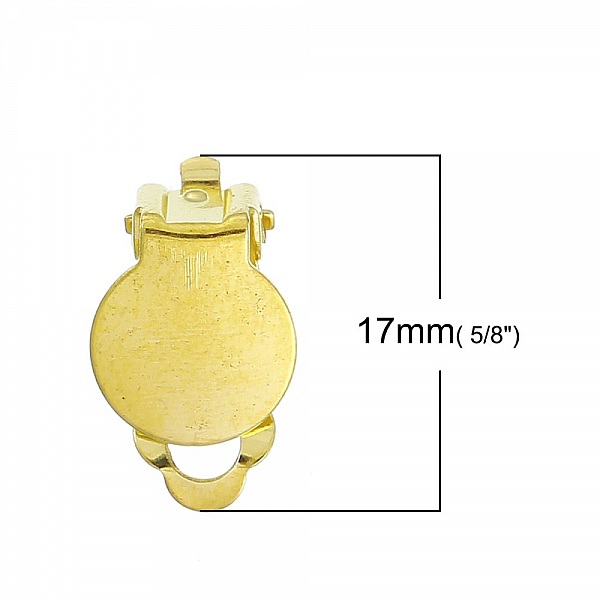 Supports Boucles d'oreilles Clips Plateau N&deg;04 x 5 Paires