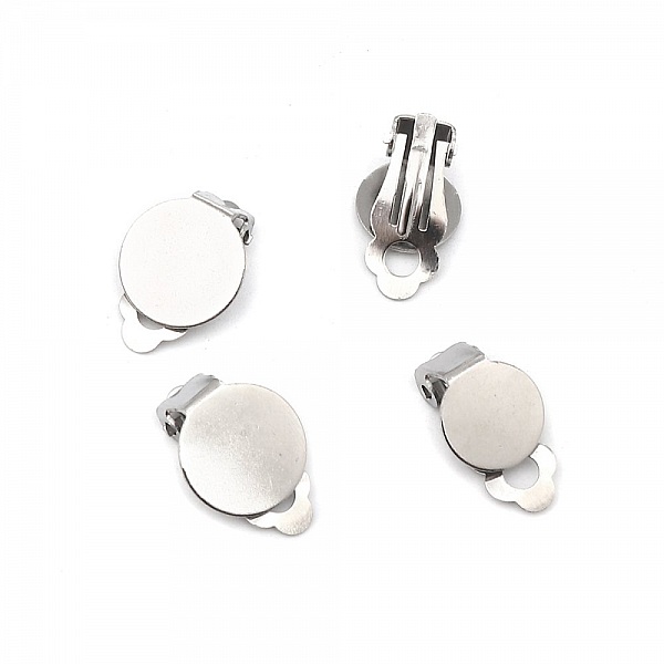 Supports Boucles d'oreilles Clips Plateau N&deg;06 x 1 Paire
