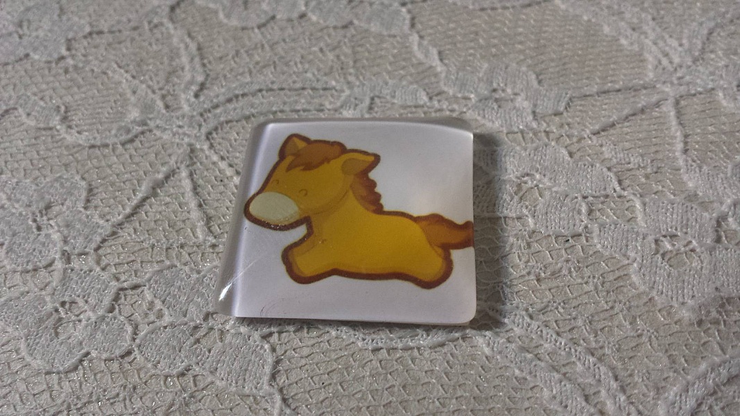 cabochon carr&eacute; en verre 30mm 013 