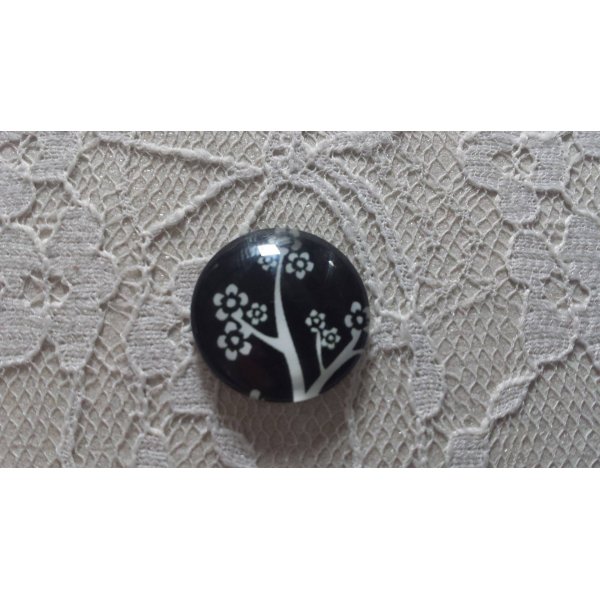 cabochon rond en verre 20mm oiseaux 020 