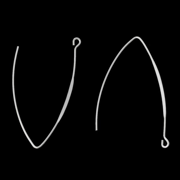 Support boucle d'oreille style Furcula Argent N&deg;01 x 5 paires