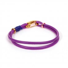 Bracelet Européen Double Uni Violet