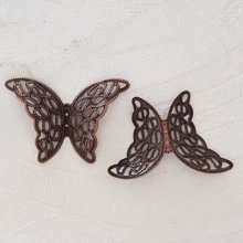 Estampe filigrane Cuivre papillon N°04