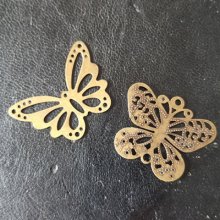 Estampe filigrane Bronze papillon N°06