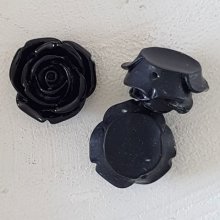 Fleur Synthétique 20 mm N°01-10 Noir