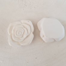 Fleur Synthétique 37 mm N°06-01 Blanc