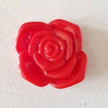 Fleur Synthétique 37 mm N°06-02 Rouge