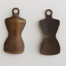 Breloque Vêtement Buste N°01 Bronze