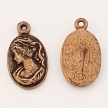 Breloque Camée femme N°01 Bronze