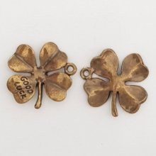 Breloque Fleur Métal N°048 Bronze