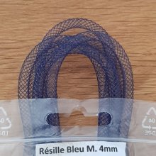 Résille Tubulaire Uni 04 mm Bleu Marine