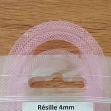 Résille Tubulaire Uni 04 mm Rose