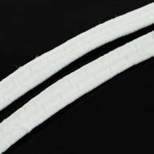 Élastique Blanc Caoutchouc Plat 5 mm au 10 cm