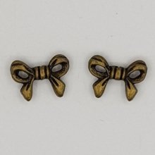 Breloque Nœud N°11 breloque noeud ruban en métal bronze