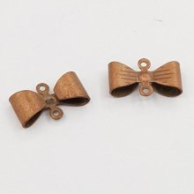 Breloque Nœud N°19 breloque noeud papillon ruban en métal cuivre
