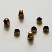 10 Perles à écraser de 3 mm Bronze