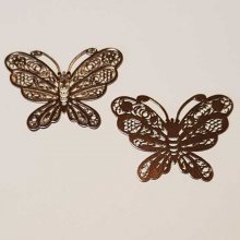 Breloque papillon N°22 Cuivre 35 x 27 mm