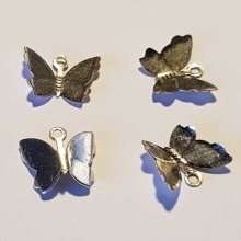 Breloque papillon N°24 Argent 14 x 13 mm
