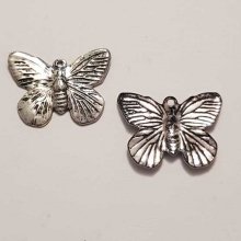 Breloque papillon N°25 Argent 18 x 14 mm