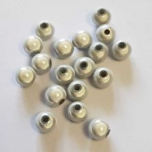 Perle Magique Ronde 10 mm Blanc x 10