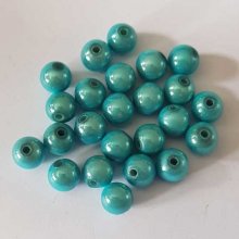 Perle Magique Ronde 14 mm Turquoise x 2