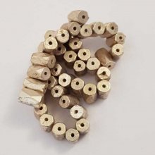10 Perles Hématite Magnétiques Cylindre Facetté 6 x 8 mm N°02