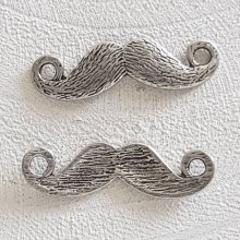 Breloque pendentif Moustache N°18 Argent