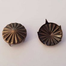 Clous rivet à griffes Rond 15 mm Bronze 10 pièces