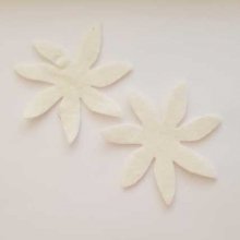 Jolie petite fleur en Feutrine 80 mm N°10-01 x 2 pièces