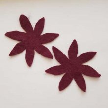Jolie petite fleur en Feutrine 80 mm N°18-01 x 2 pièces