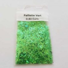 Micro bille Paillette Vert sachet de 4 Grammes