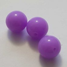 Perle Acrylique Ronde 16 mm Violet 01 x 1 Pièce