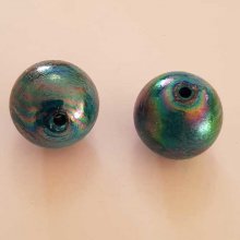 Perle Acrylique Ronde 22 mm Turquoise 03 x 1 Pièce