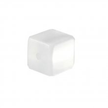 Perle Cube Polaris Brillant 10 mm Blanc