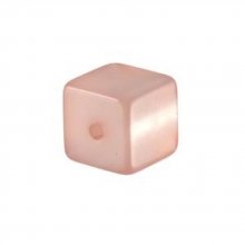 Perle Cube Polaris Brillant 10 mm Rose